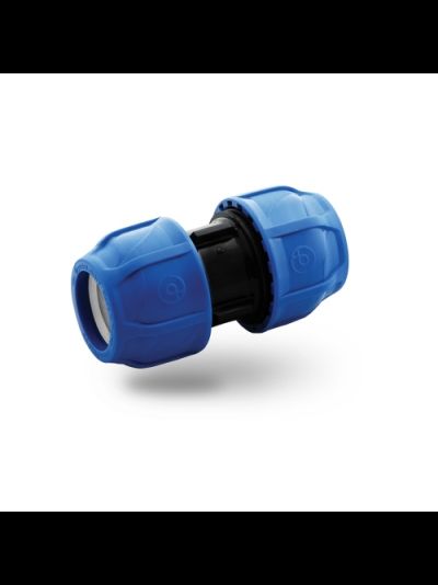 Муфта соединительная обжимная ПЭ POELSAN для пнд труб 20 25 32 40 50 63 75 90 110