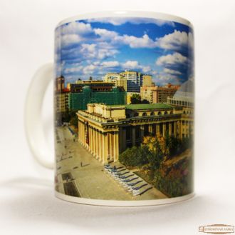 Кружка керамическая «Оперный театр» Новосибирск