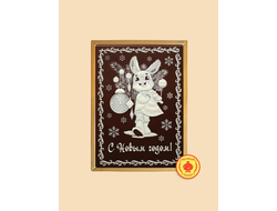 Купить пряник в шоколаде "Заяц с часами", 700 грамм, фото