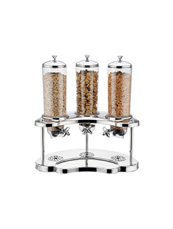 Диспенсер для сухих продуктов 3 колбы по 3 л