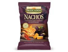 Деликадос с кусочками оливок и паприкой,TM Delicados, чипсы кукурузные, в упаковке 150 гр