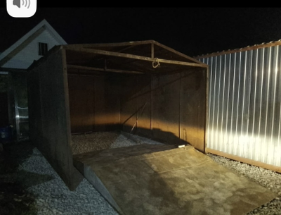 Гараж разборный габаритный (не разобран)