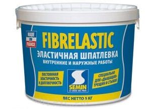 Fibrelastic 5кг Постоянно эластичная шпатлевка для дышащих стыков и трещин