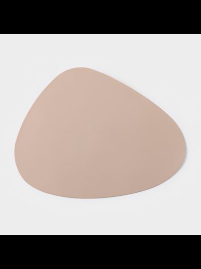 Салфетка сервировочная 45*35 см, цвет персиковый, искусственная кожа