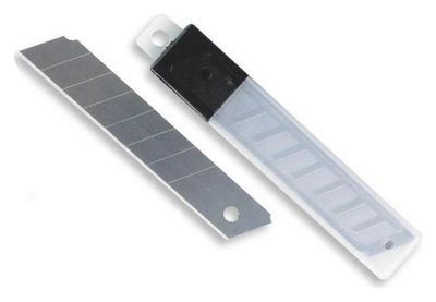 Лезвия для канцелярского ножа 18мм. 10 шт. в упаковке