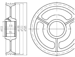Блок отводной 490х4х12 287.03.01.019 МЛЗ