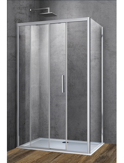 Душевой уголок Soft VSR-3SO8010CL, 1000*800, хром, стекло прозрачное