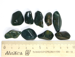 Гелиотроп, галтовка в ассортименте, Индия (17-23 мм, 3-4 г) №21454