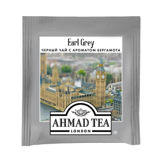 Чай Ahmad Earl Grey черный с бергамотом 100 пакетиков