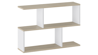 Полка настенная тип 14 Дуб Сонома/Белый Ясень