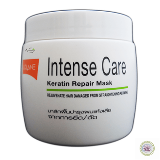 Маска кератиновая для восстановления волос после завивки/выпрямления Lolane Intense care keratin repair mask.  200 мл