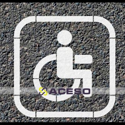 Трафарет для нанесения разметки &quot;Инвалид&quot;, М3