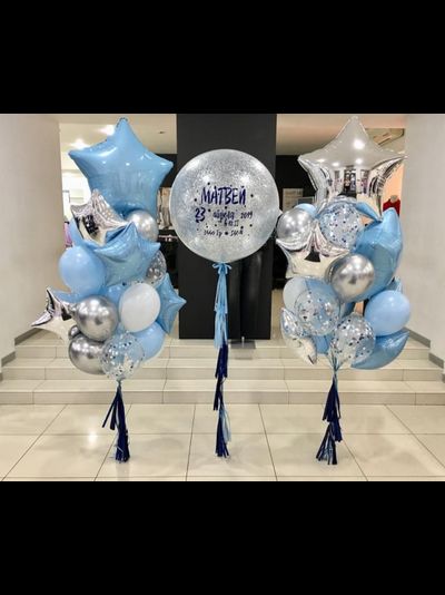 Набор шаров Небесно-голубой