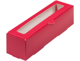 Коробка для макарони с/о (красная), 210*55*55мм