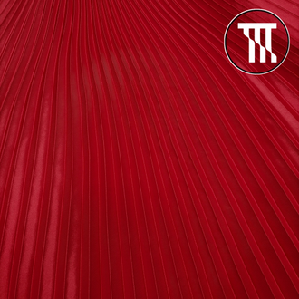 Перлшифон Гофре, цв. Красный