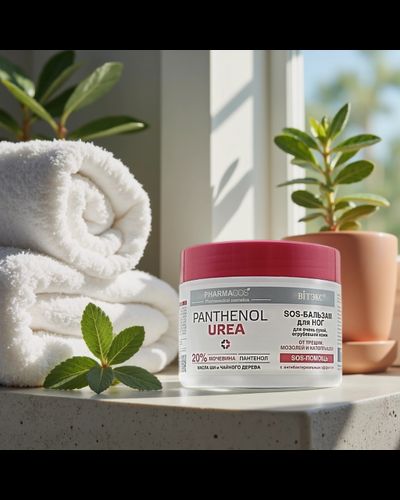 SOS-Бальзам для ног для очень сухой, огрубевшей кожи Pharmacos PANTHENOL UREA