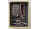 Кожаный чехол для выкидного ключа Киа Рио 4 - Kia Rio IV 2017-2023 (brown)