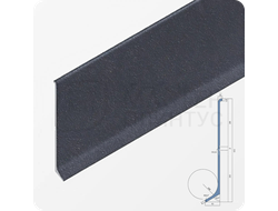 Плинтус алюминиевый Русский профиль, высота 60мм. длина 2.5м. цвет черный