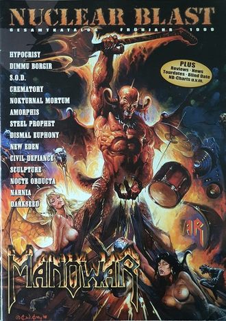 Nuclear Blast Magazine Spring 1999 Manowar, Hypocrisy, Иностранные музыкальные журналы, Intpressshop