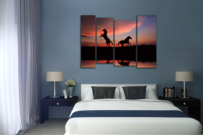 Модульная картина "Два коня"