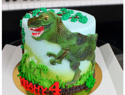 Торт с тиранозавром Рексом