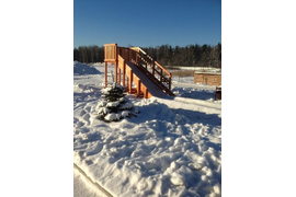 Зимняя горка Норильск