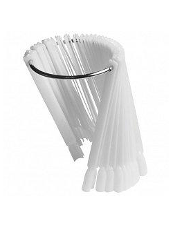 Палитра веер на кольце белая