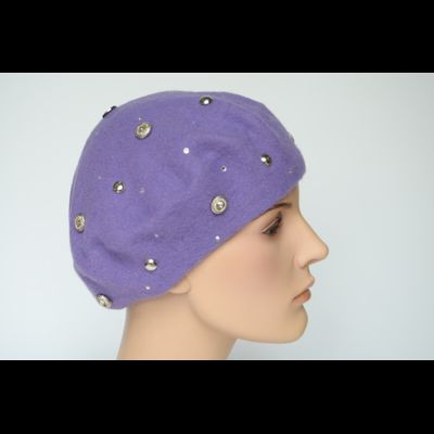 Лавандовый берет фетровый Vizio Италия 3633 BL