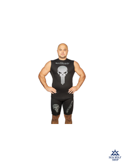 Майка неопреновая 2.5мм EPSEALON SKULL BL ОП  р.4/L-52