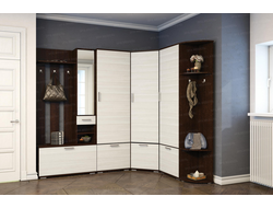 Композиция ЛДСП Прихожей НИКА Венге-Лоредо. Состав - вз910, шп600, шу701, шб500, впу354