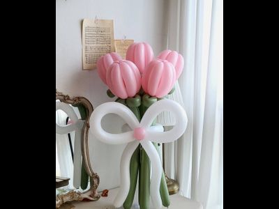 Букет из шаров мини 5 тюльпанов