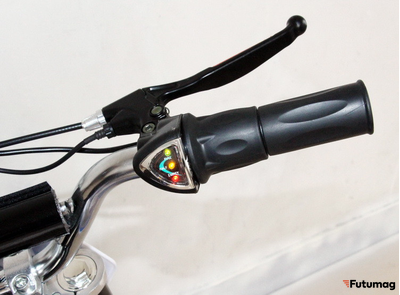 Электромотоцикл GreenCamel Питбайк DB300, 36V 800W R10 быстросъемная батарея синий