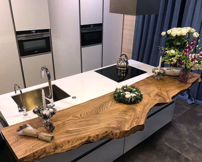 столешница на кухню из массива дерева