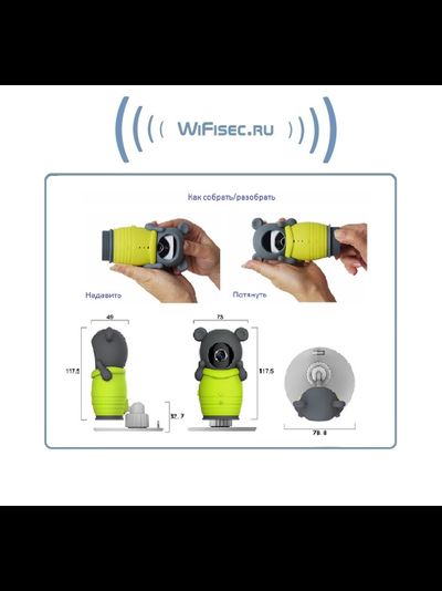 Видеоняня /WiFi видеокамера CleverDog Rose с DVR