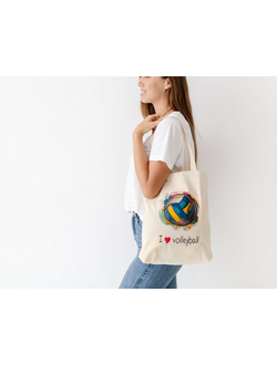 Холщовая сумка "МЯЧ РИСОВАННЫЙ"