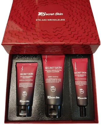 Набор антивозрастной со змеиным пептидом Secret Skin Syn-Ake Wrinkleless 3 set