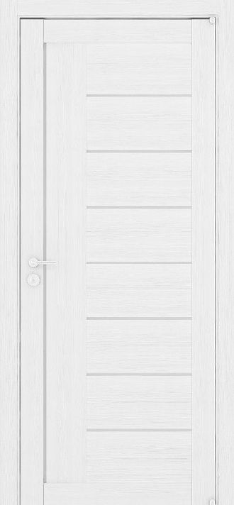 Межкомнатная дверь "LIGHT 2110" белый велюр (стекло)
