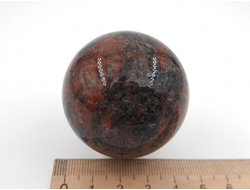 Шар Гранит Калгуваара, Россия, Карелия (45 мм, 130 г) №28095