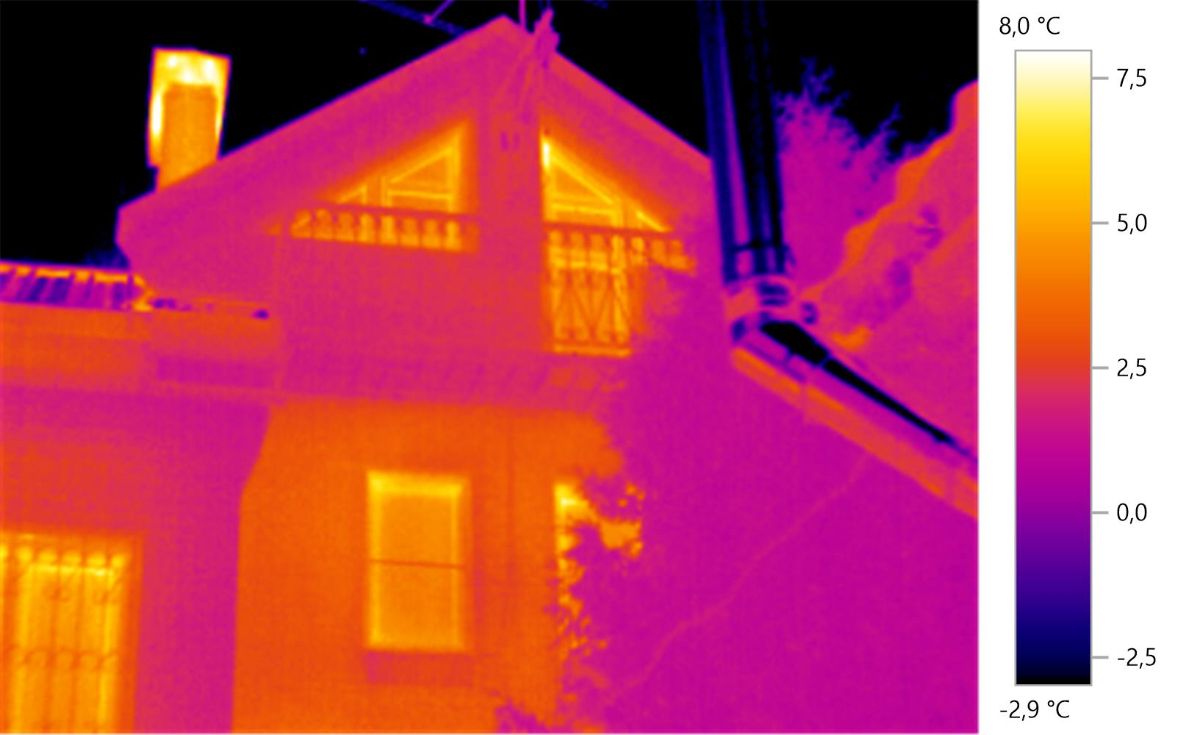 Неразрушающий контроль (термографирование) жилого дома