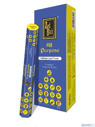 Достижение Целей (All Purpose), Zed Black Fab Series, 1 шт 20 палочек в пачке.