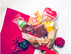 Букет с шоколадом и пряниками на День Воспитателя