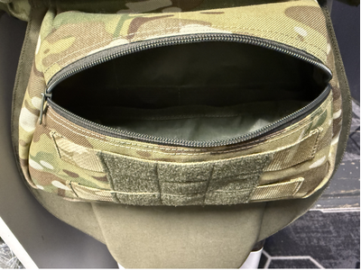 Подсумок напашный утилитарный, паховая сумка для напашника и бронежилета, цвет МУЛЬТИКАМ