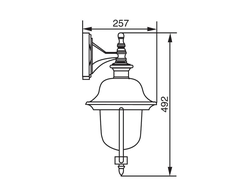 Садово-парковый светильник серии  Madrid  2 (199см)