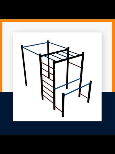 Спортивная площадка Workout W08.16 +качель-гнездо