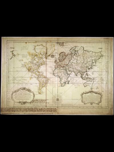 Картина обогреватель, фото старинной Карты мира 1775