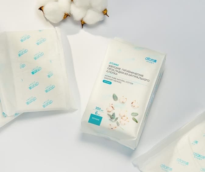 Слои и состав ночных прокладок Атоми