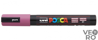 Акриловый Маркер Uni POSCA PC-5M 1,8-2,5мм, овальный наконечник, малиновый