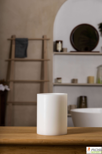 Гладкий парафиновый плафон для LED свечей - 11,7*15см