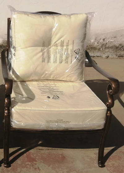 Кресло из литого алюминия Venice. Детали 1.