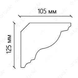 Карниз гладкий SKT49